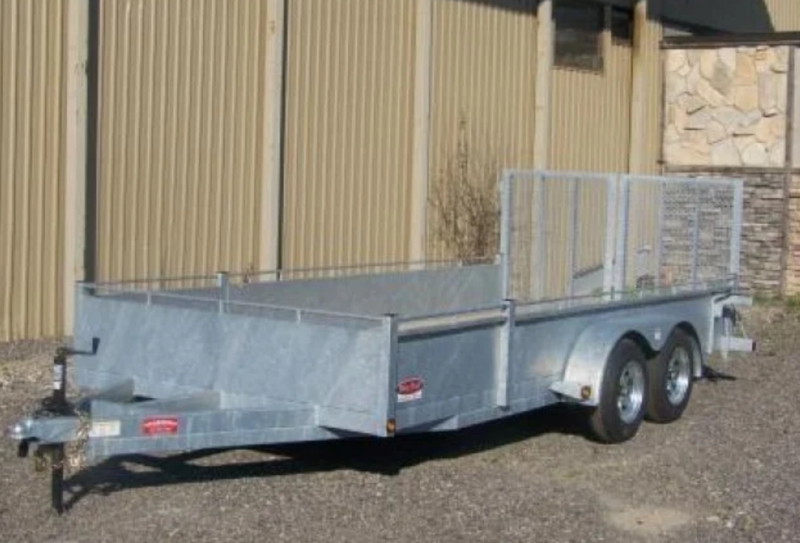 82x14 3 Ton Galvanized Landscape Trailer - Built to Last!